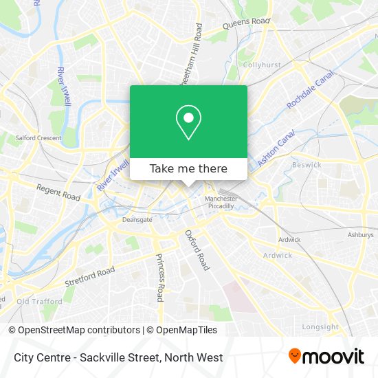 City Centre - Sackville Street map