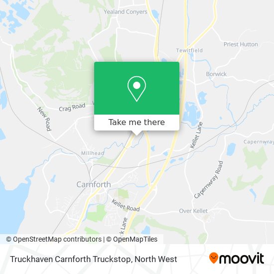 Truckhaven Carnforth Truckstop map