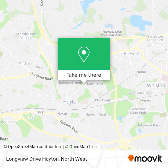 Longview Drive Huyton map
