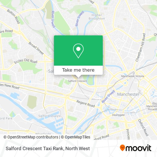 Salford Crescent Taxi Rank map