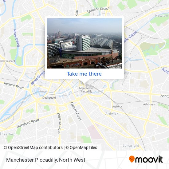 Manchester Piccadilly map