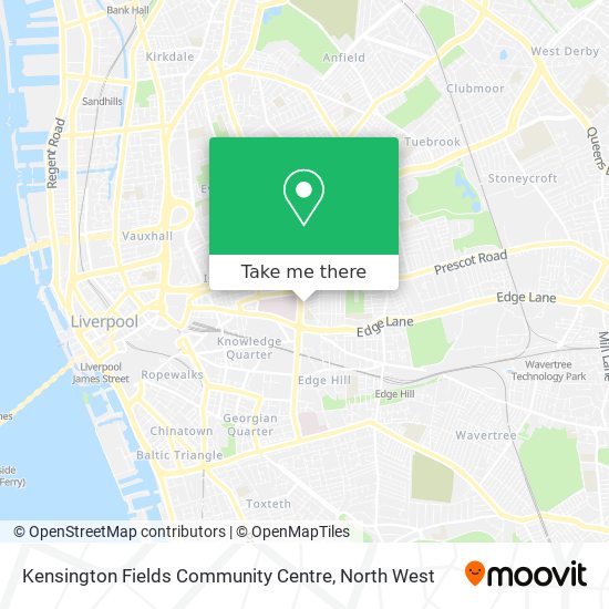 Kensington Fields Community Centre map