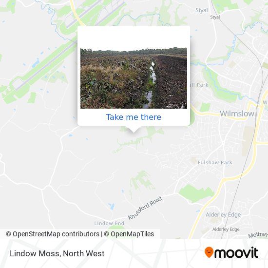 Lindow Moss map