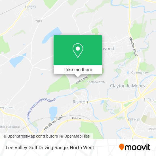 Lee Valley Golf Driving Range map
