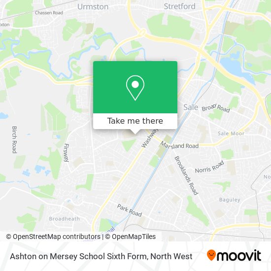 Ashton on Mersey School Sixth Form map