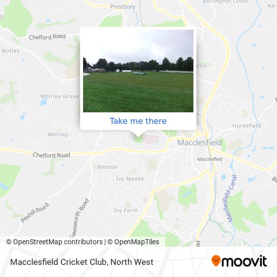 Macclesfield Cricket Club map