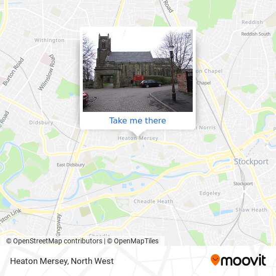 Heaton Mersey map