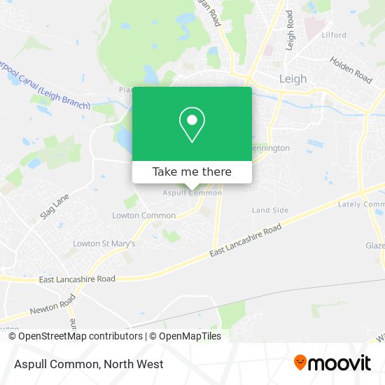 Aspull Common map