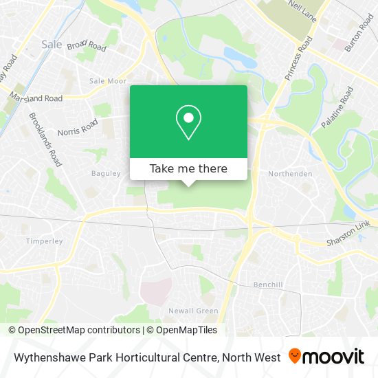 Wythenshawe Park Horticultural Centre map