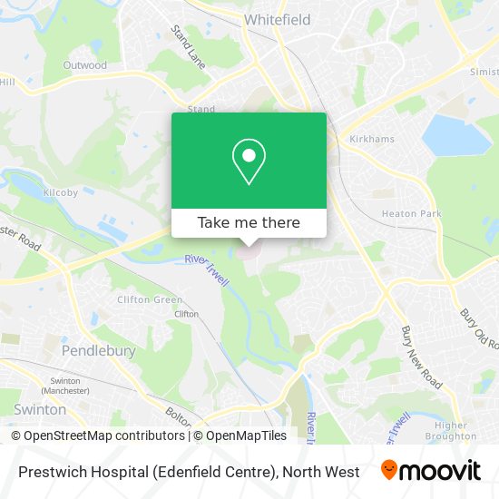 Prestwich Hospital (Edenfield Centre) map