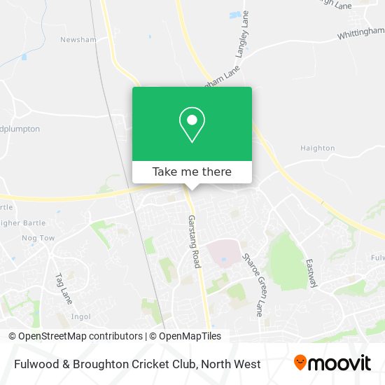 Fulwood & Broughton Cricket Club map
