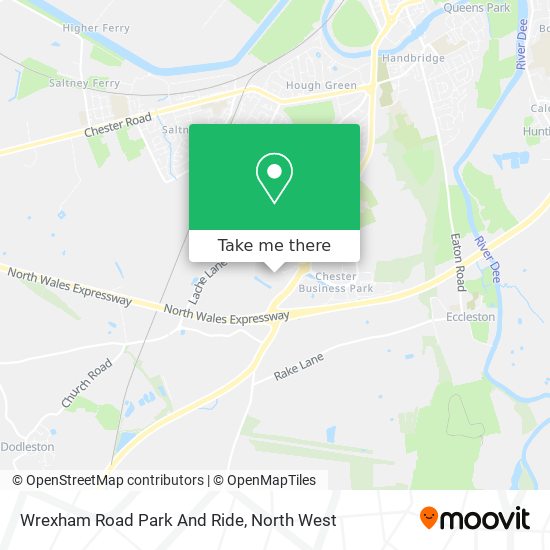 Wrexham Road Park And Ride map
