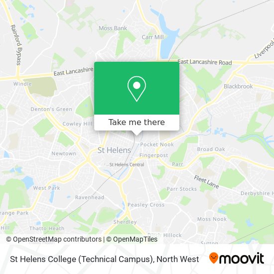 St Helens College (Technical Campus) map