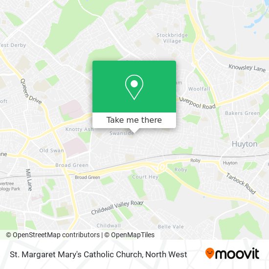 St. Margaret Mary's Catholic Church map