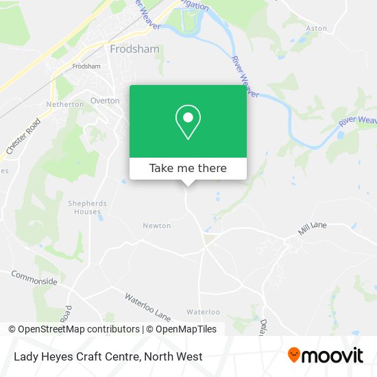 Lady Heyes Craft Centre map