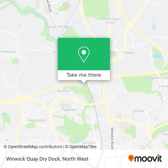 Winwick Quay Dry Dock map