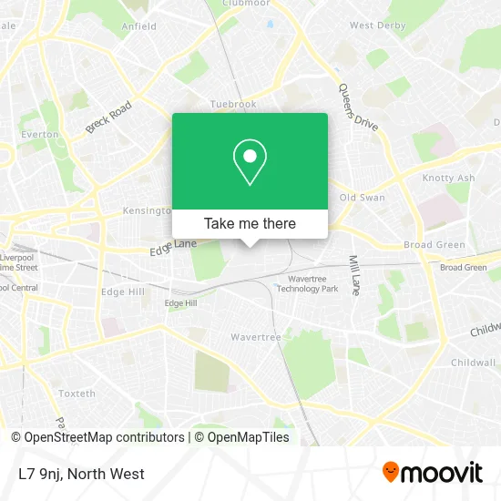 L7 Postcode Map How to Get to L7 9nj in Liverpool by Bus or Train?