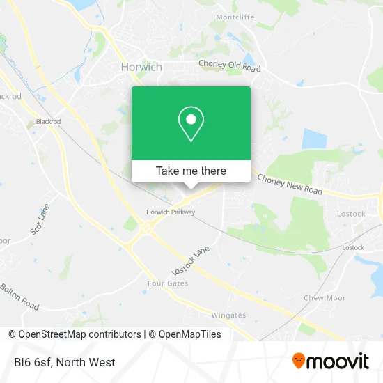 How to Get to Bl6 6sf in Horwich by Bus or Train?