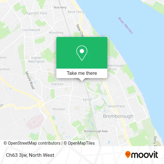 How to Get to Ch63 3jw in Bebington by Train or Bus?