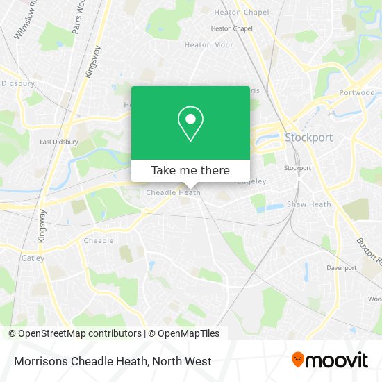 Morrisons Cheadle Heath map