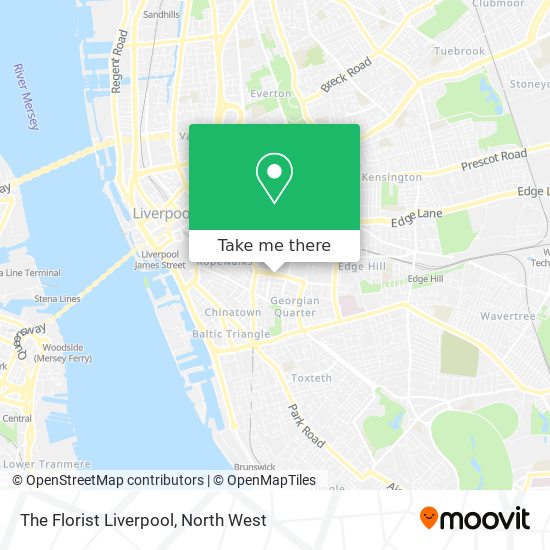 The Florist Liverpool map