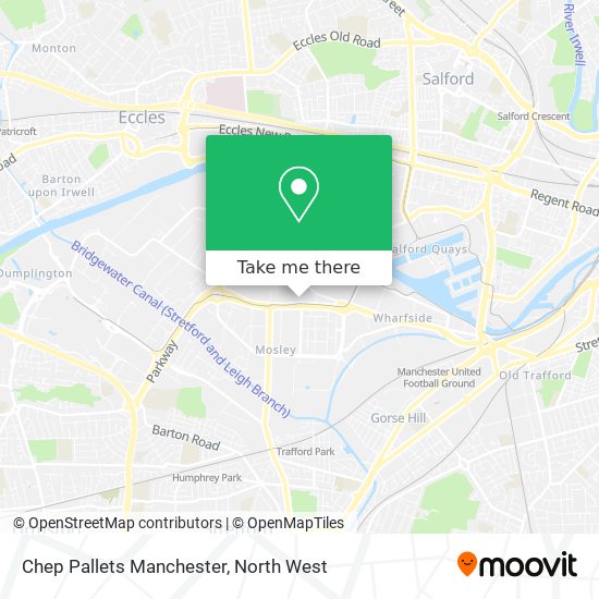Chep Pallets Manchester map