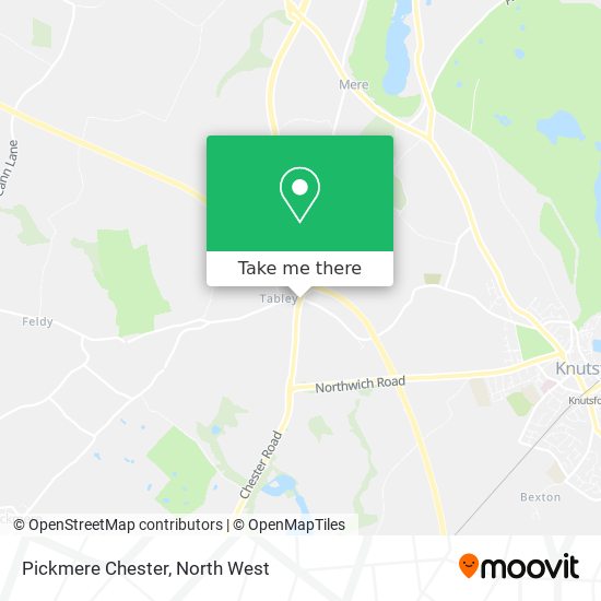 Pickmere Chester map