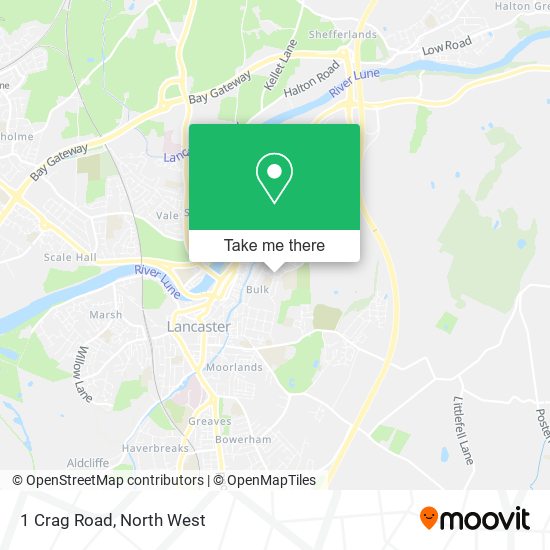 1 Crag Road map