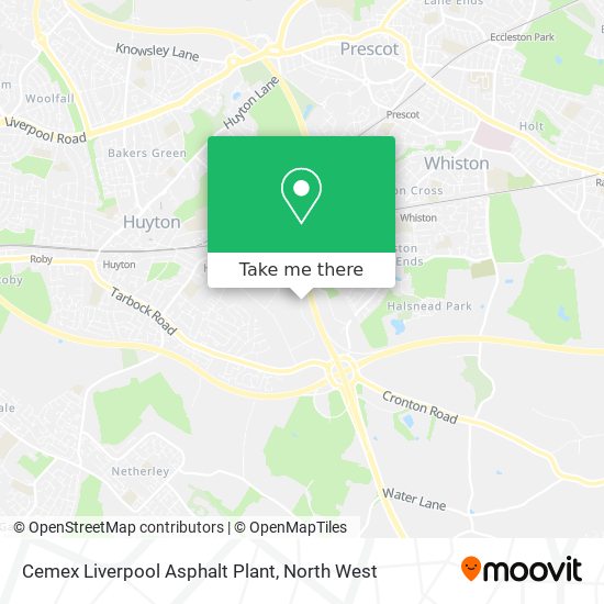 Cemex Liverpool Asphalt Plant map