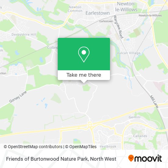 Friends of Burtonwood Nature Park map