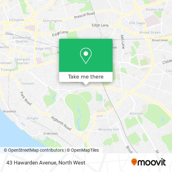 43 Hawarden Avenue map