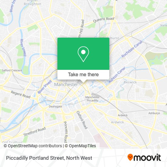 Piccadilly Portland Street map
