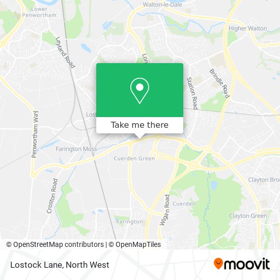 Lostock Lane map