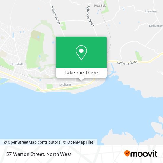 57 Warton Street map