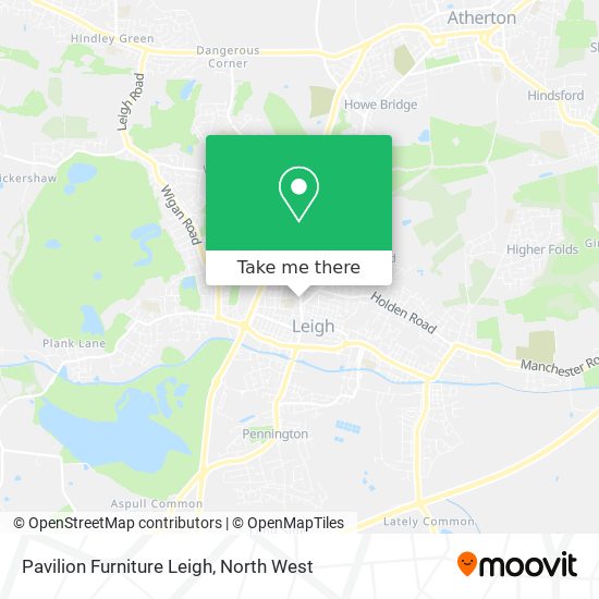 Pavilion Furniture Leigh map