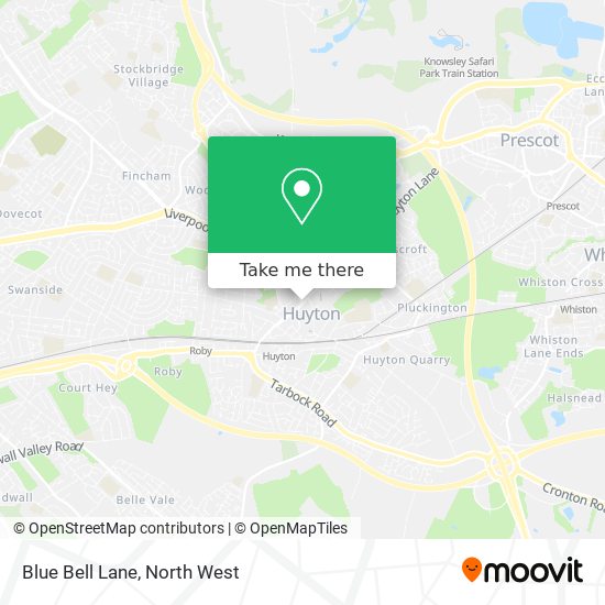 Blue Bell Lane map