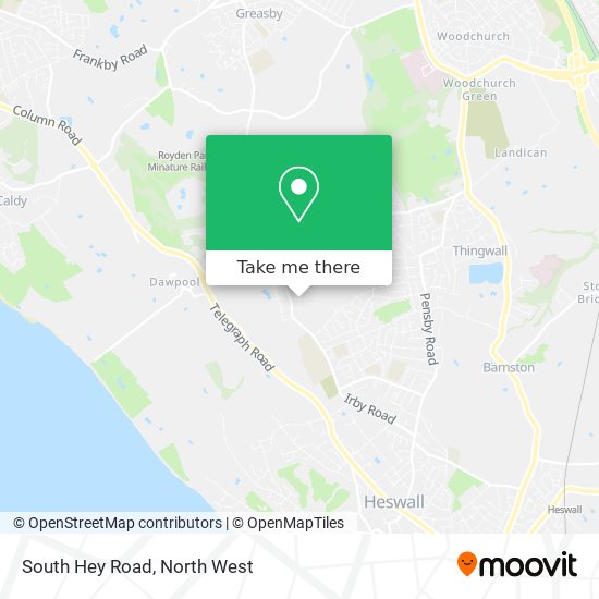 South Hey Road map