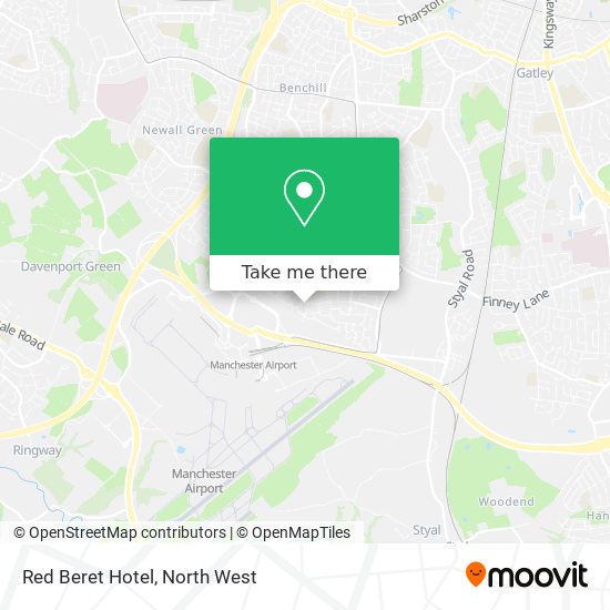 Red Beret Hotel map