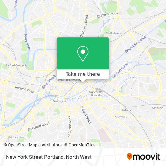 New York Street Portland map
