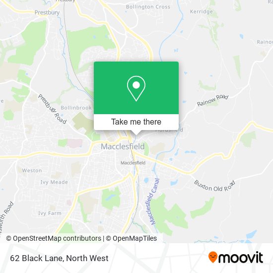 62 Black Lane map