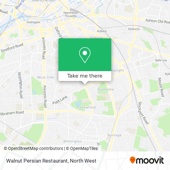 Walnut Persian Restaurant map