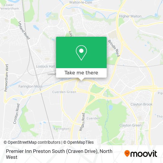 Premier Inn Preston South (Craven Drive) map