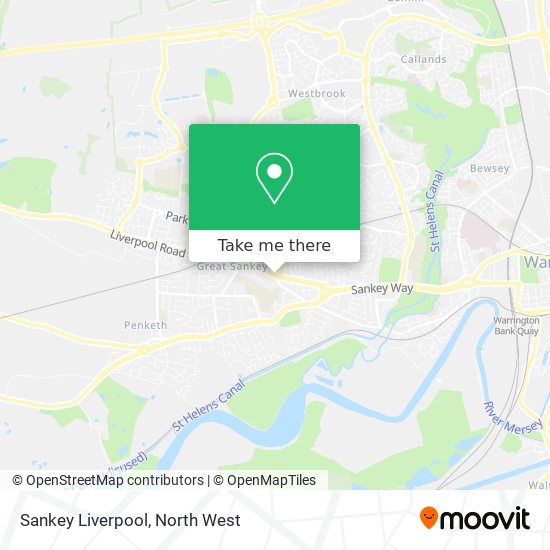 Sankey Liverpool map