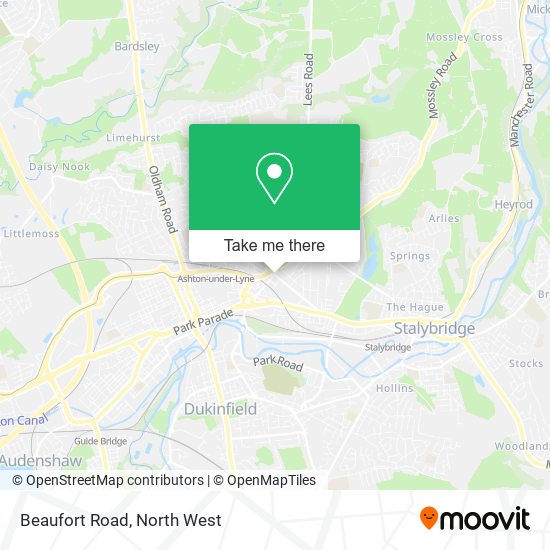 Beaufort Road map