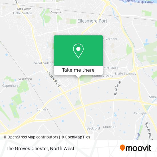 The Groves Chester map