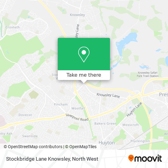 Stockbridge Lane Knowsley map