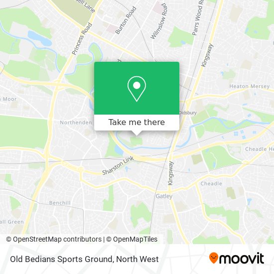 Old Bedians Sports Ground map