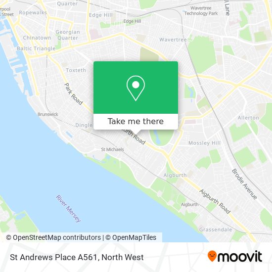 St Andrews Place A561 map
