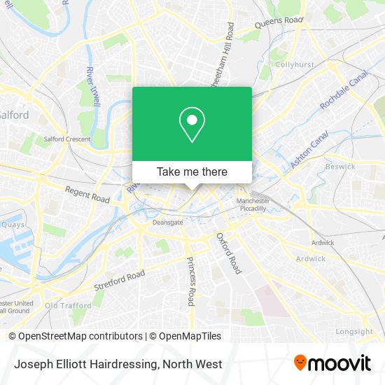 Joseph Elliott Hairdressing map