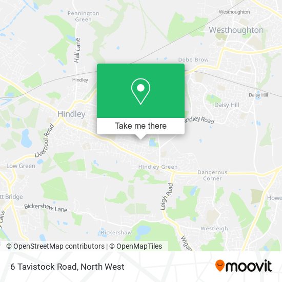 6 Tavistock Road map